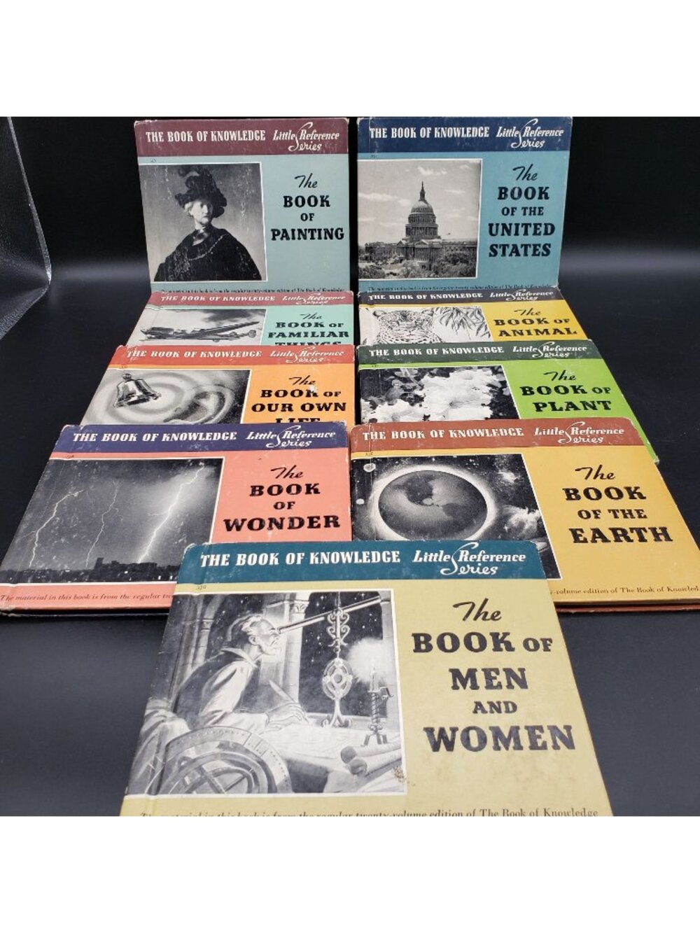 Vintage Book of Knowledge Little Reference Series Set of 9 Grolier 1930s